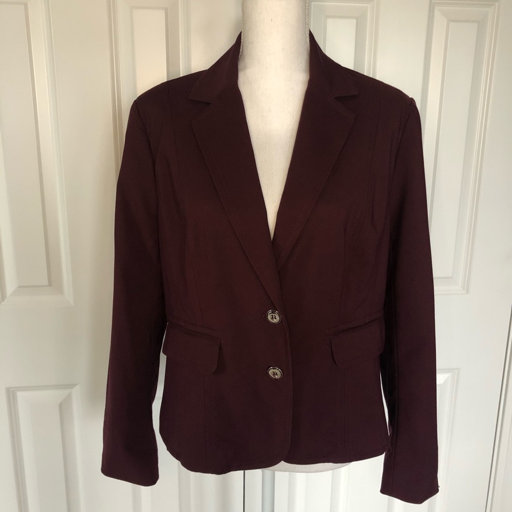 New York & Co Burgundy Blazer